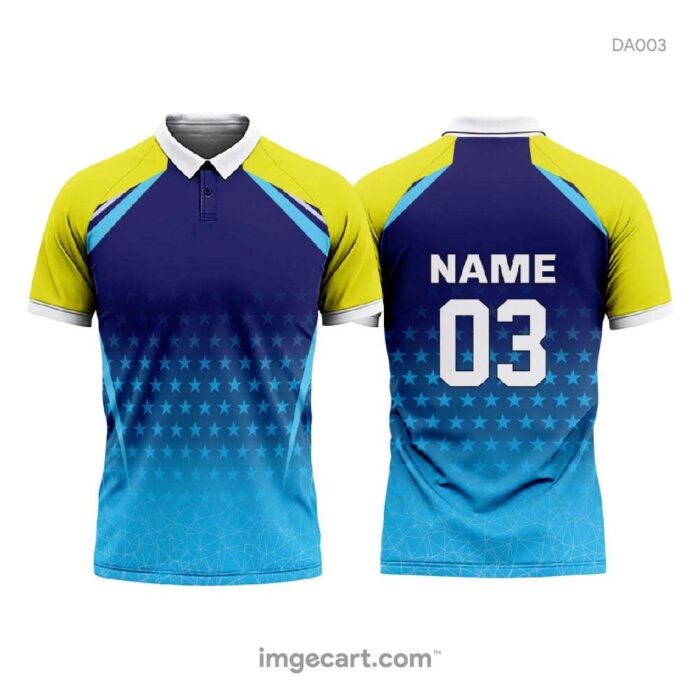 Customized Jersey Design with Blue Stars