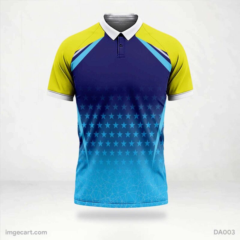 Customized Jersey Design with Blue Stars