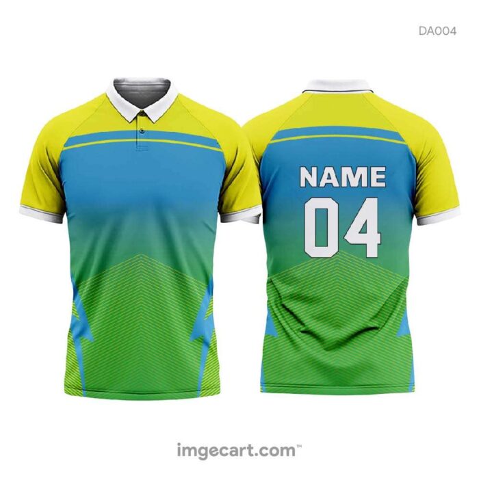 Customized Jersey Design Yellow and Green