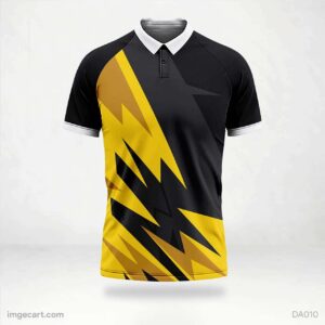 Football Jersey Design Black and Orange Sublimation - imgecart