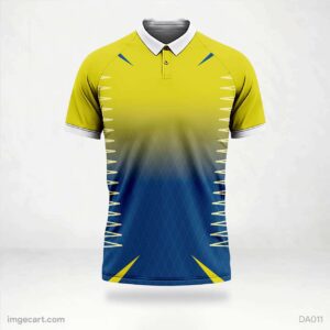 Cricket Jersey Design Purple with yellow and violet effect