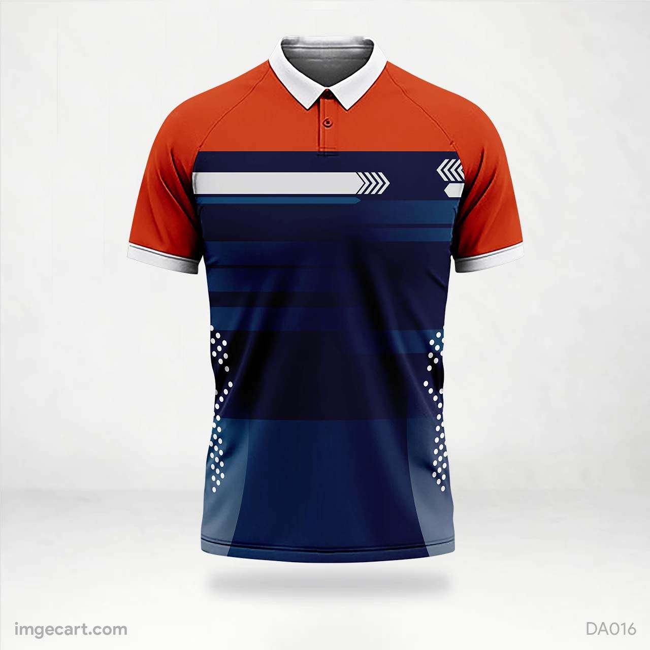 Buy Jersey Design - Blue Orange Blue Cricket Jersey Design https