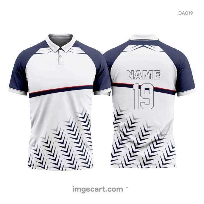 Cricket Jersey Design Blue and white