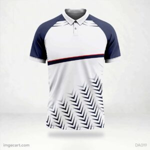 Cricket Jersey Design Blue with Star Pattern - imgecart