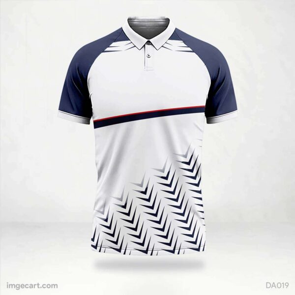 Cricket Jersey Design White and Blue - imgecart