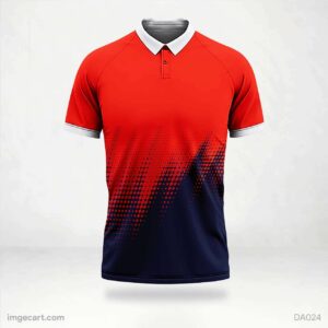 Blue Jersey with Red and Blue Gradient in 2023  Red and blue, Jersey design,  Sports jersey design