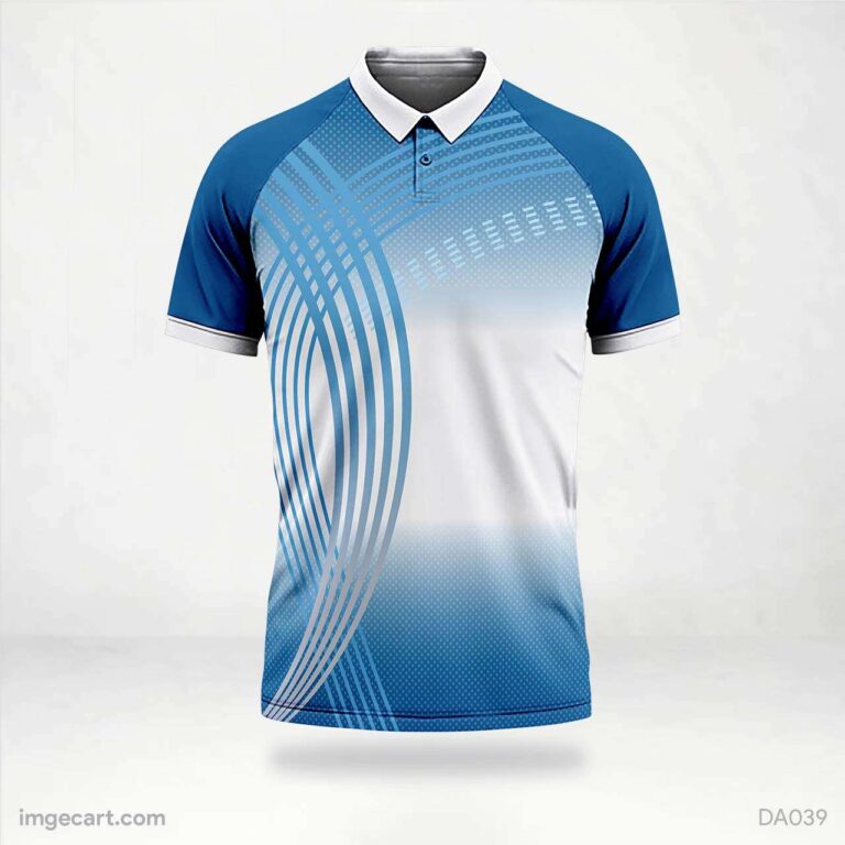 Cricket Jersey design Blue and white - imgecart
