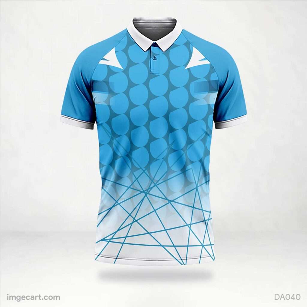 Cricket Jersey Design Blue And White Pattern - Imgecart