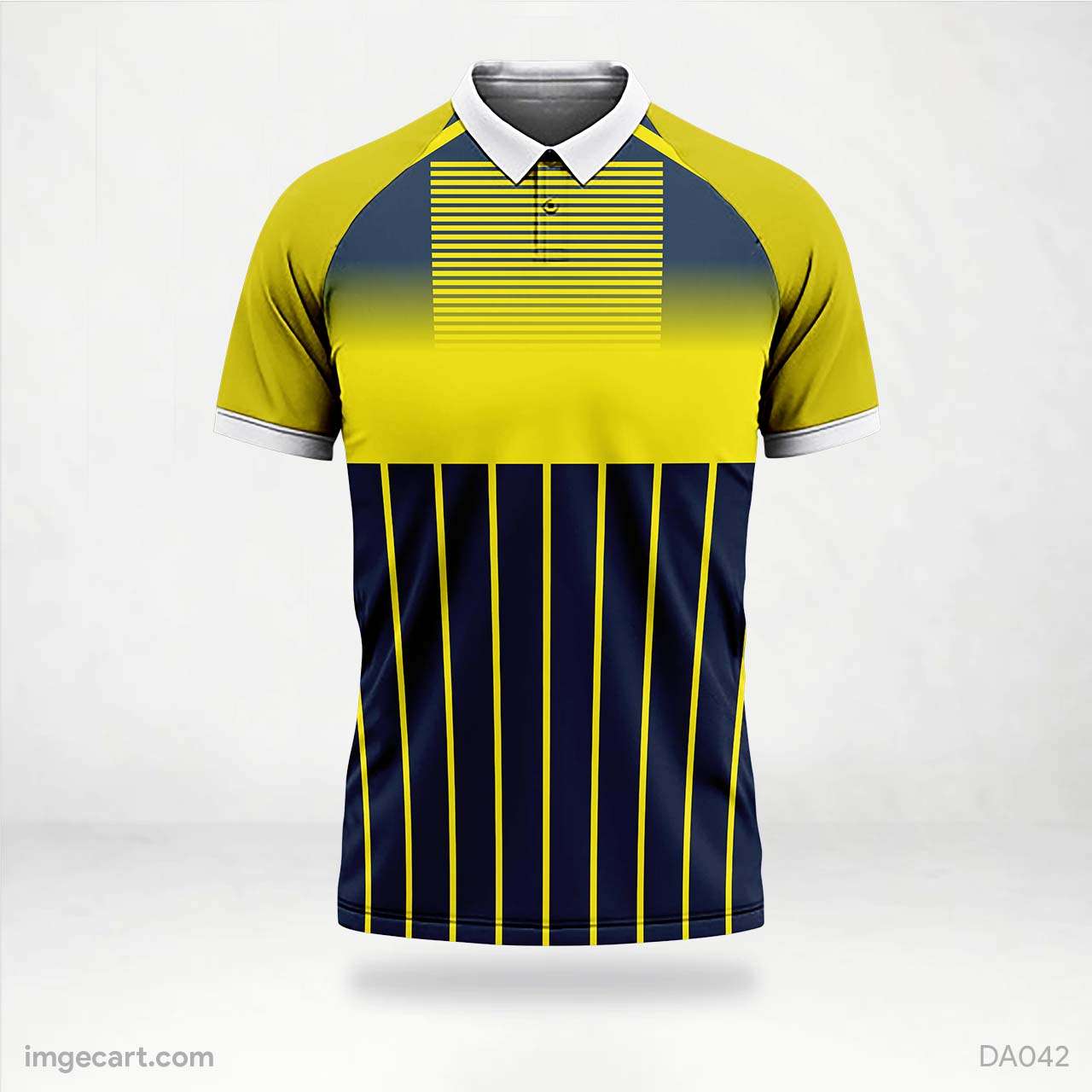 Football Jersey design Yellow with Black Line effect - imgecart