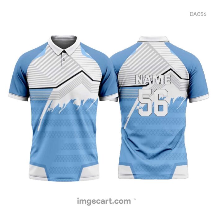 Cricket Jersey design Blue and White