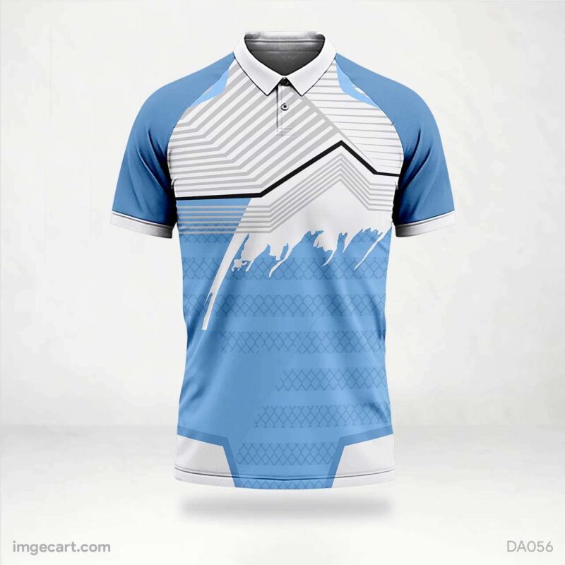 Cricket Jersey design Blue and White