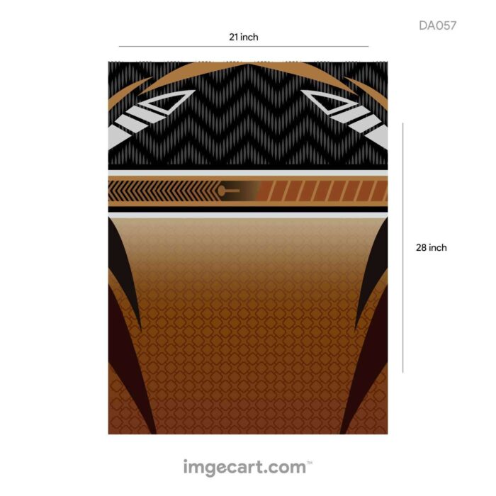 Cricket Jersey design Black and Brown