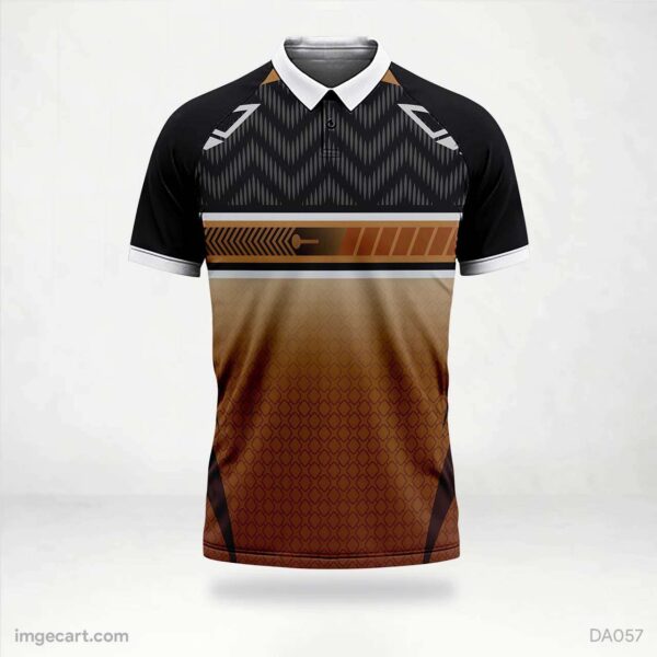 Cricket Jersey design Black and Brown - imgecart