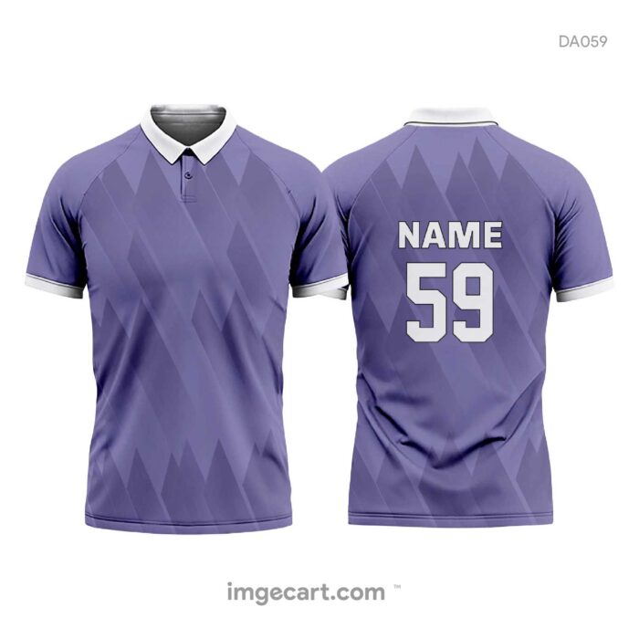 Cricket Jersey design Purple Pattern