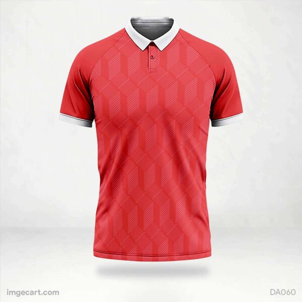 Cricket Jersey Design Red Pattern - imgecart