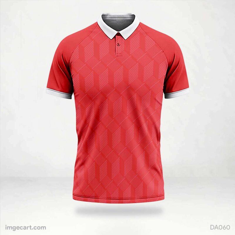 Cricket Jersey Design Red Pattern