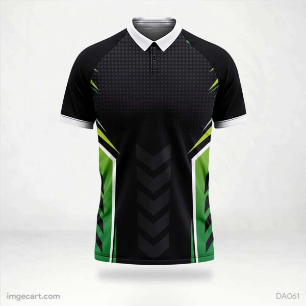 Cricket Jersey Design Black and Green - imgecart
