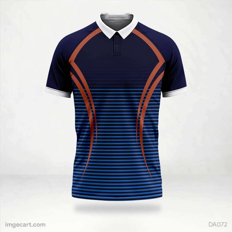 Cricket Jersey Design Blue and Brown