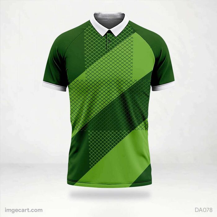 Cricket Jersey Design Green Pattern