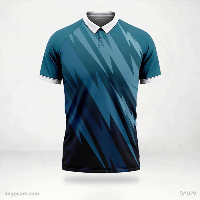 Cricket Jersey Design Blue Pattern