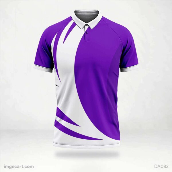 Cricket Jersey Design Purple and White - imgecart