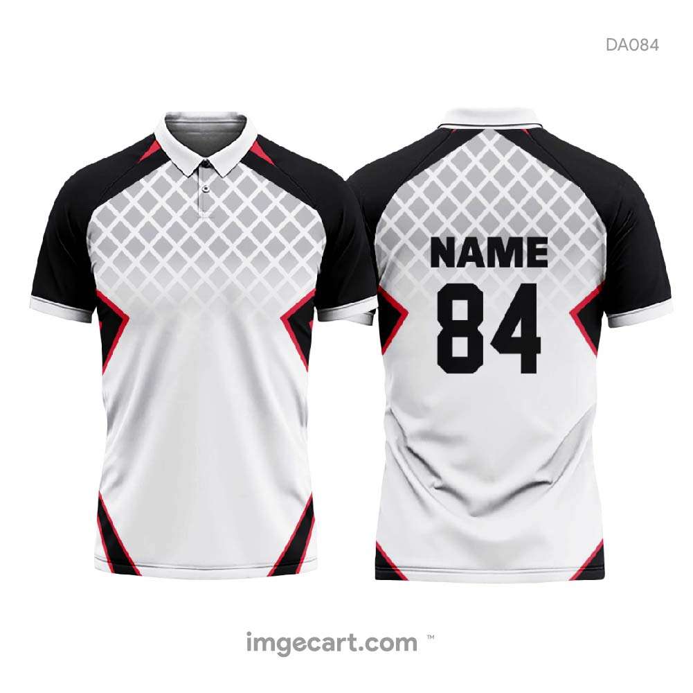Grey Cricket Jersey - My Sports Jersey - Jersey with Name Print