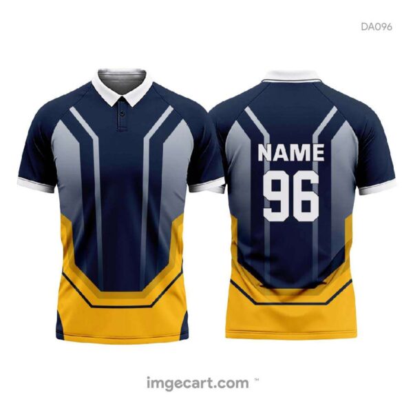 E-Sport Jersey Design Blue and Yellow - imgecart