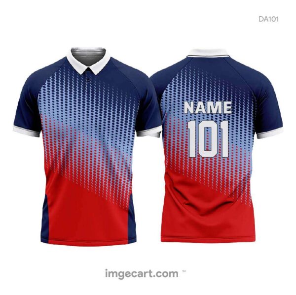 Blue Jersey with Red and Blue Gradient - imgecart