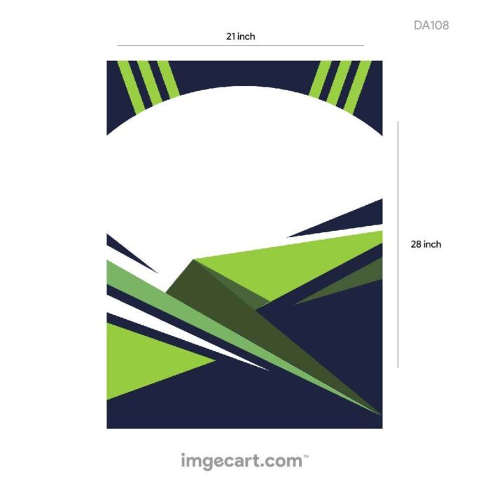 CRICKET JERSEY BLUE AND WHITE WITH GREEN PATTERN