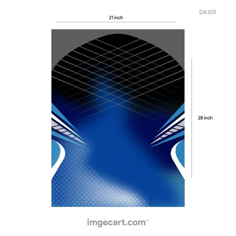 Cricket Jersey Black with blue gradient - imgecart