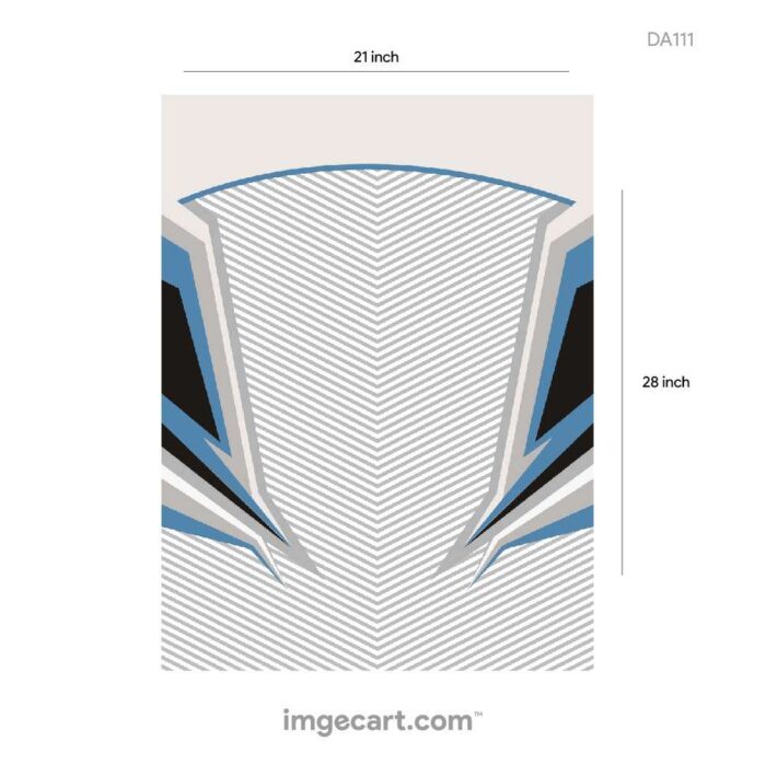 CRICKET JERSEY GREY WITH BLUE PATTERN