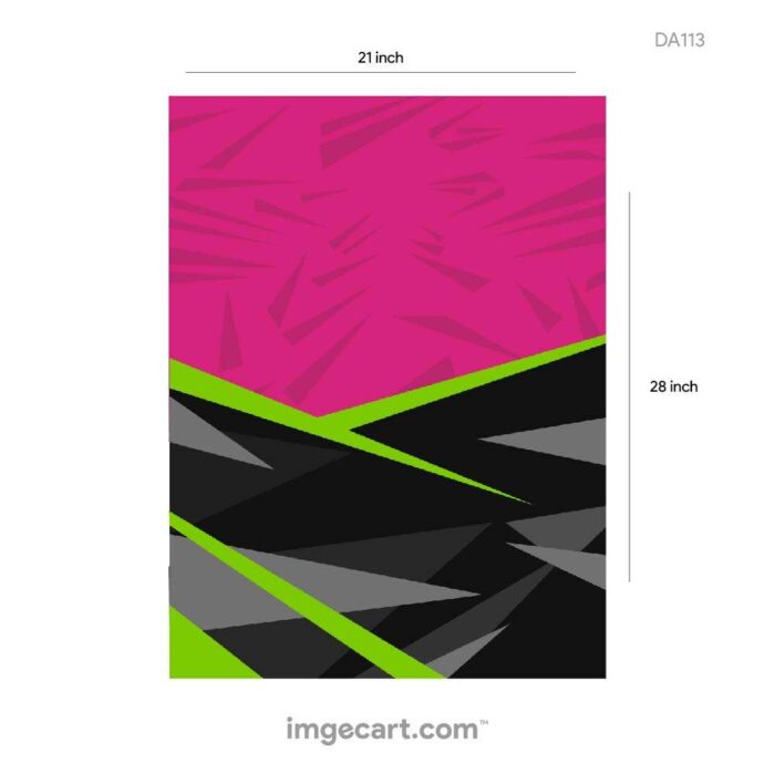 CRICKET JERSEY BLACK AND PINK WITH NEON PATTERN