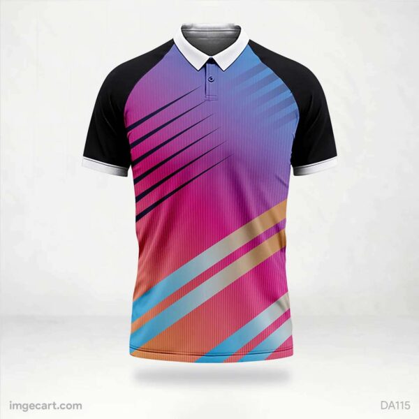 Cricket Jersey Pink with Pattern - imgecart