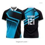 E sports jersey black with blue pattern - imgecart