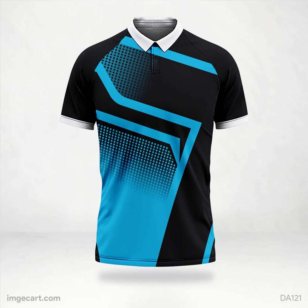 E sports jersey black with blue pattern - imgecart