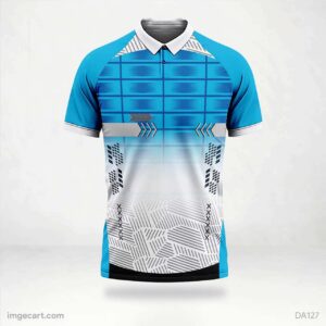 Cricket Jersey Design Blue Pattern - imgecart