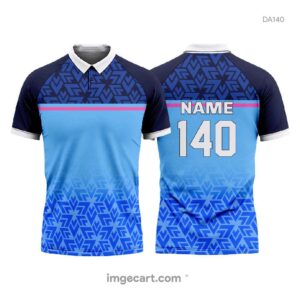 Cricket Jersey Design Blue Gradient - imgecart