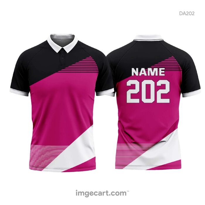 Cricket Jersey Design Black and Purple