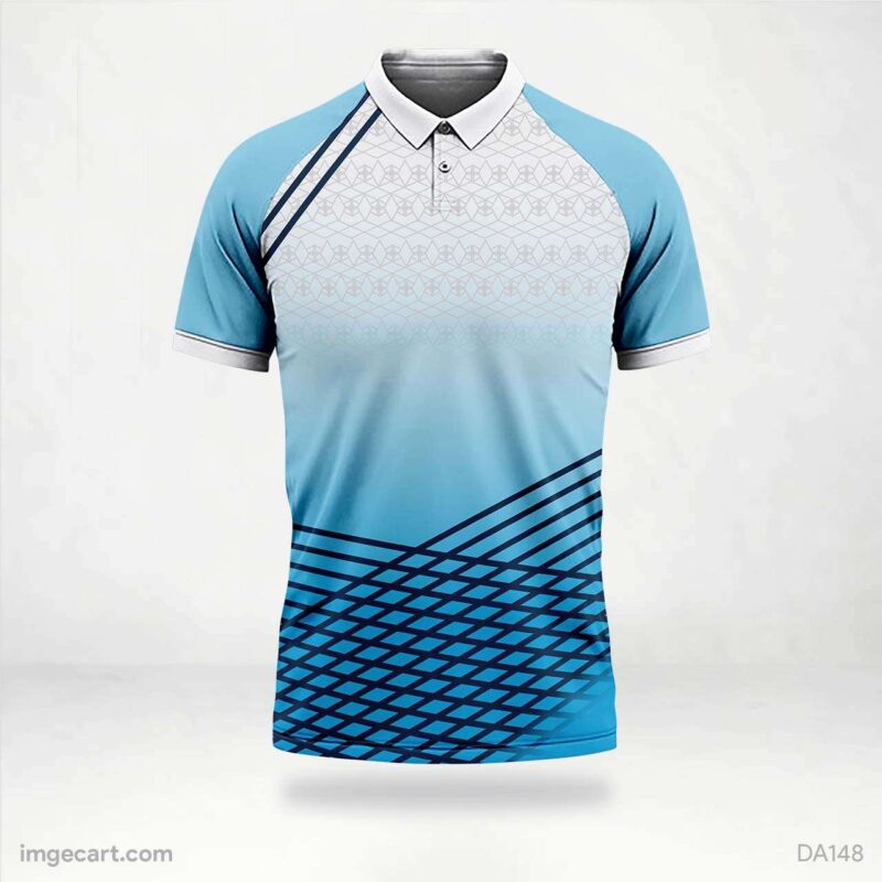 Cricket Jersey Design Blue and White