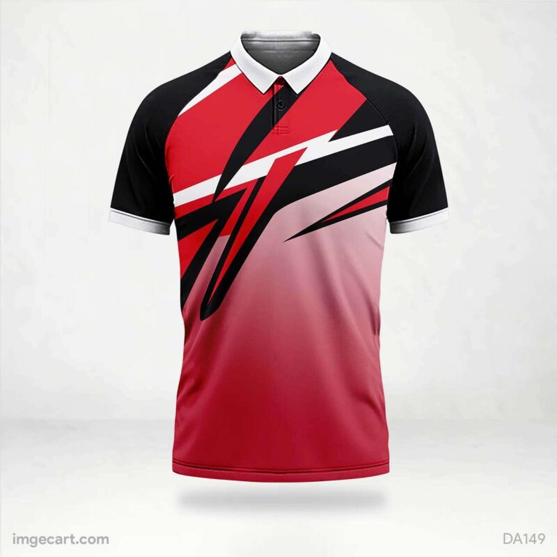 Cricket Jersey Design Black and Red