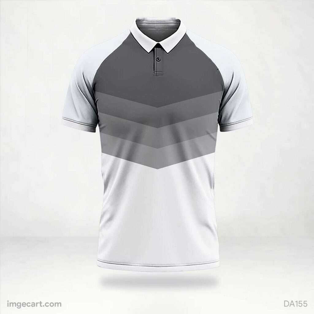 Cricket Jersey Design White and Grey - imgecart