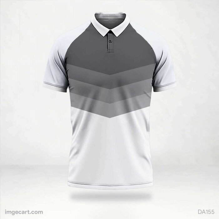 Cricket Jersey Design White and Grey