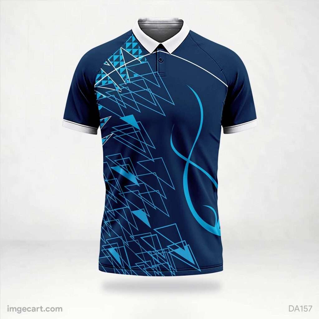 Cricket Jersey Design Blue Pattern - imgecart
