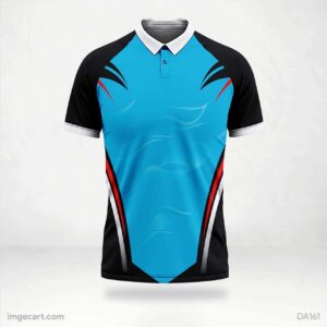 Cricket Jersey Design Black and Blue Effect - imgecart