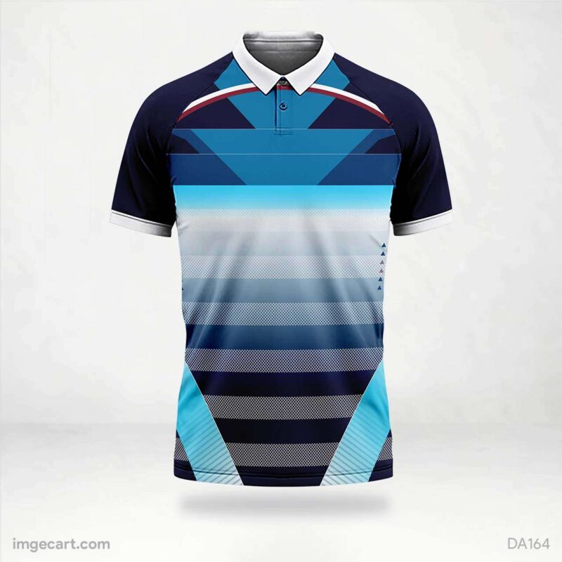 Vector Jersey Design Black and Blue Pattern