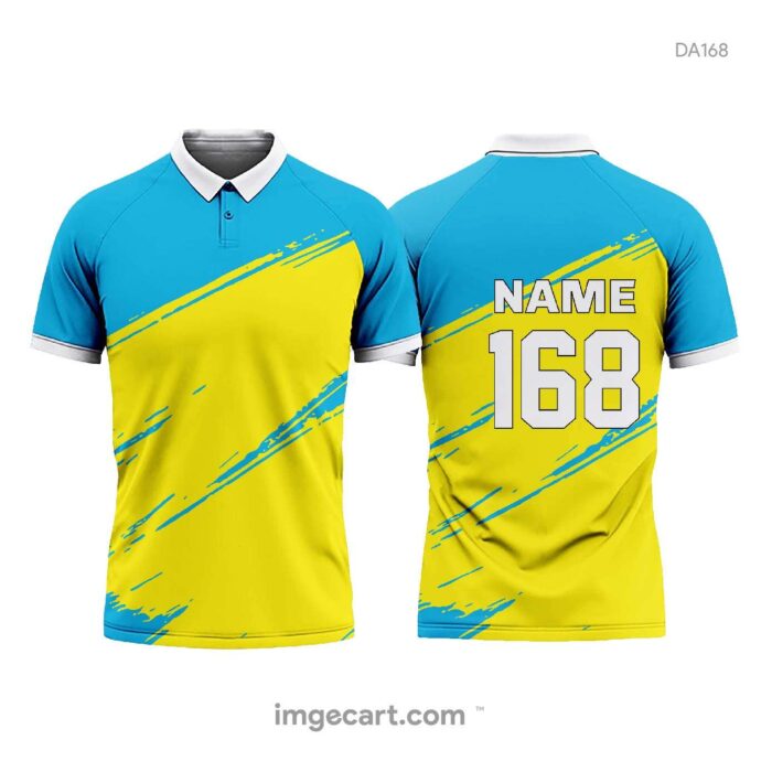 Soccer Jersey Design Blue and Yellow