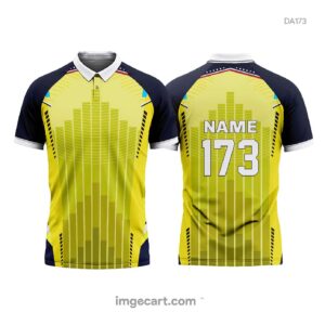 Soccer Jersey Design Black and Yellow Pattern - imgecart