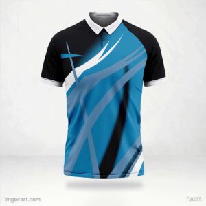 Cricket Jersey Design Red and Blue gradient - imgecart