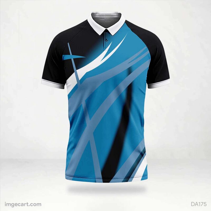 Cricket Jersey Design Black and Blue