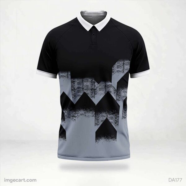 Cricket Jersey Design Black and Grey - imgecart